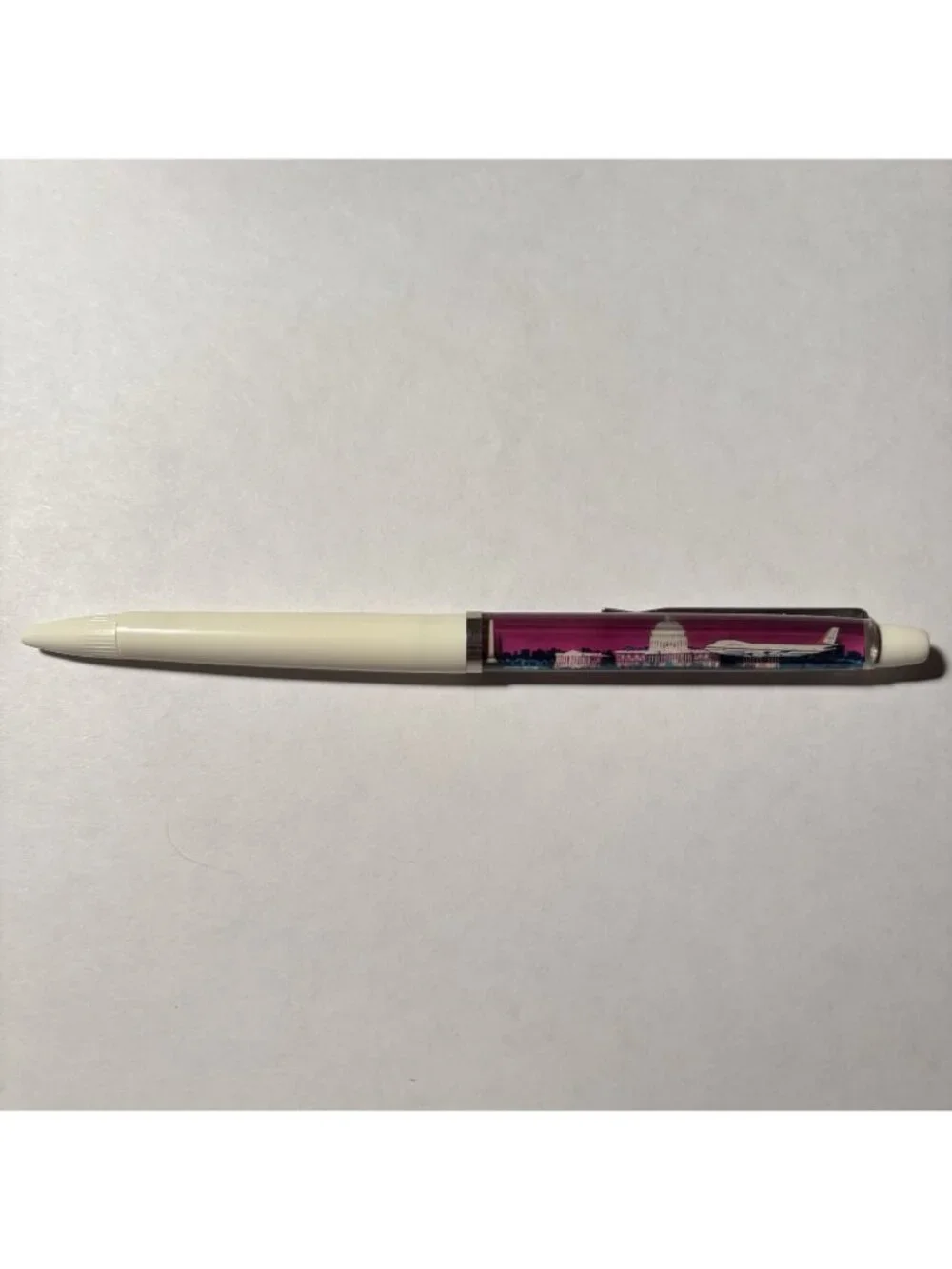 Washington DC Floaty Pen Nation's Capital 747 Airplane Moves by Capitol Vintage
